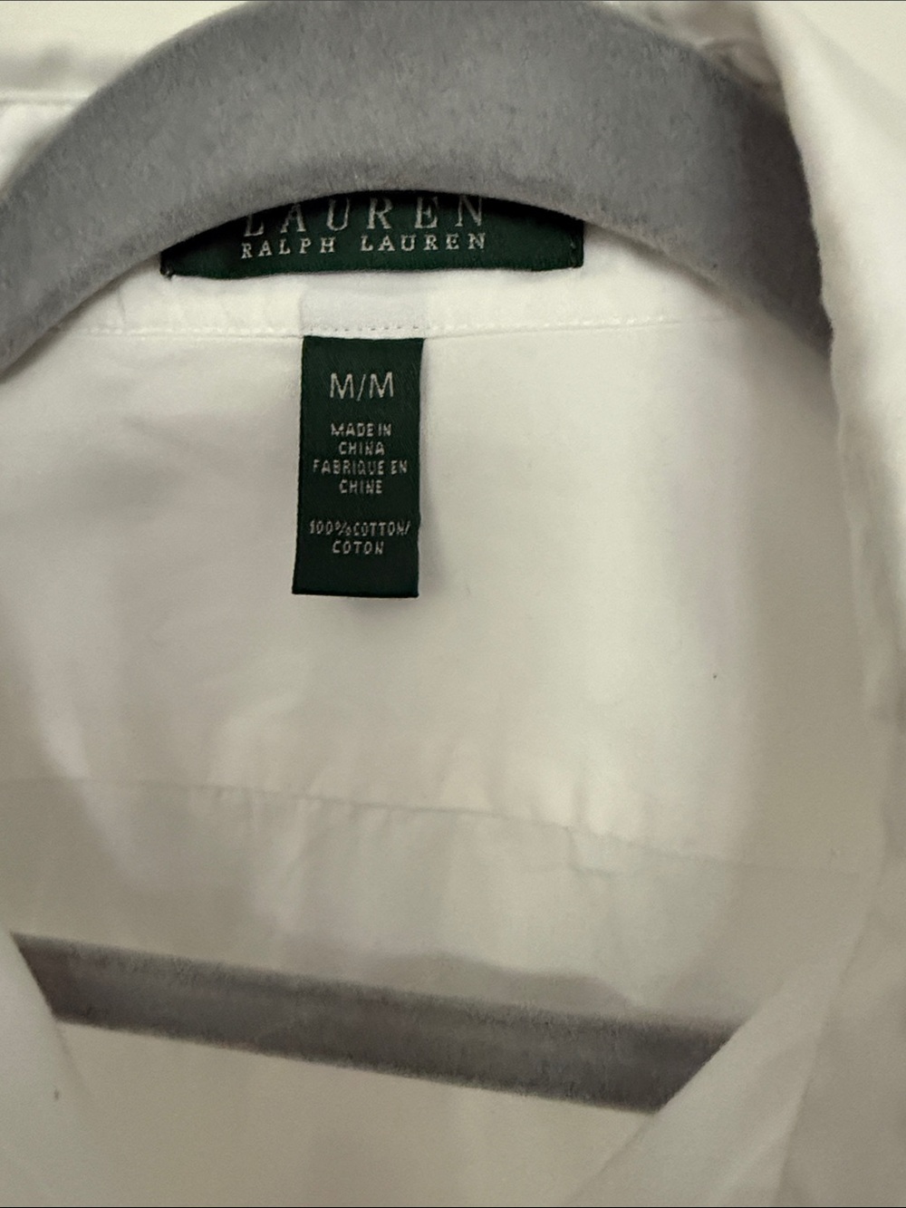 Ralph Lauren White Cotton Button-Down Shirt - Picture 2 of 7